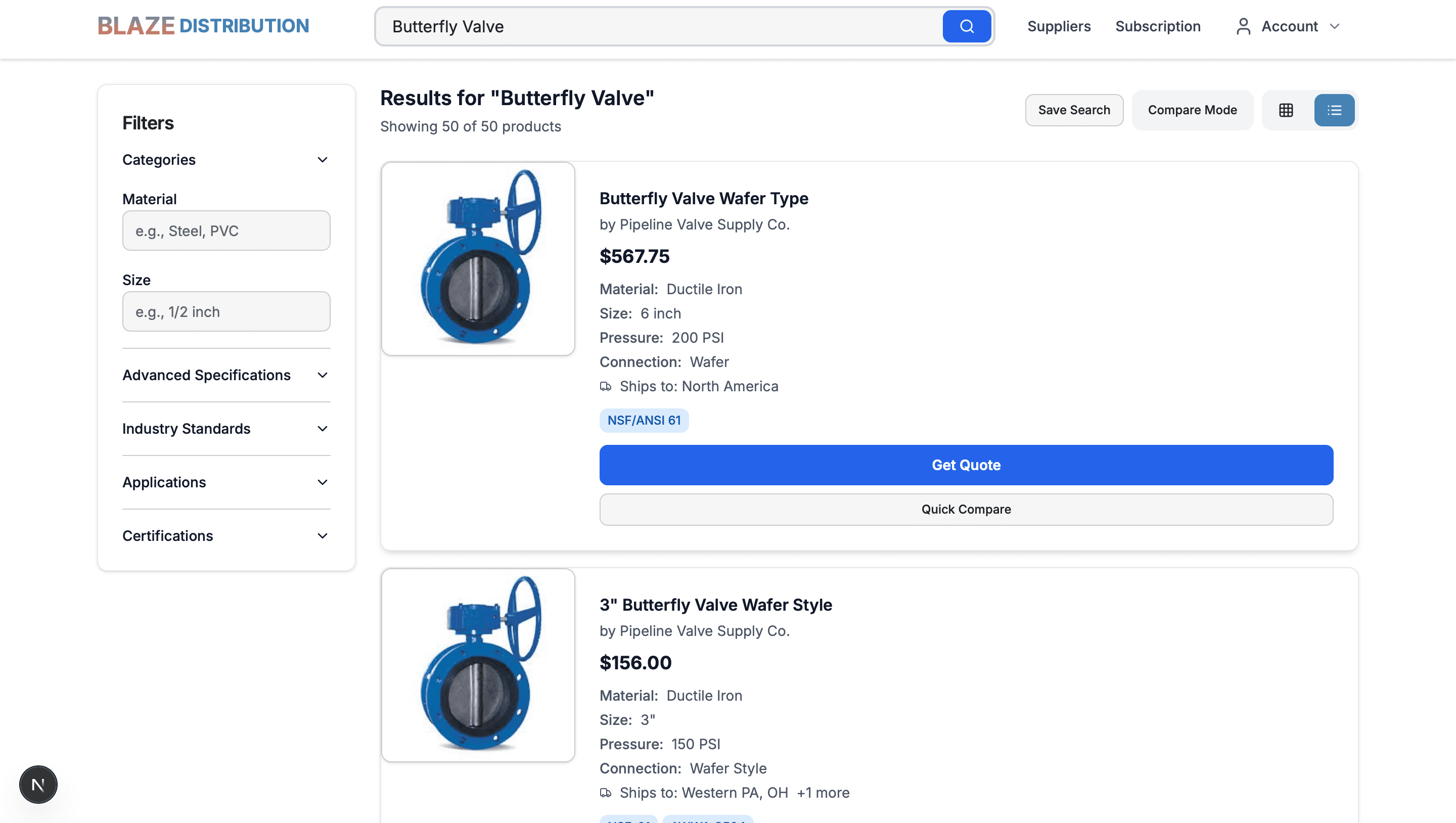 Search and track orders